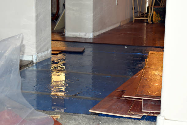 Professional Burst Pipe Water Damage technician working in West Wareham, MA